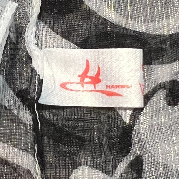 Vintage Hanmei Italia Sheer Floral Scarf - Picture 2 of 4